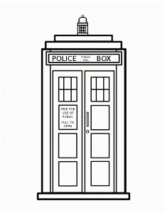 TARDIS - Colouring Coloring Page- Doctor Who by =VioletSuccubus on ...