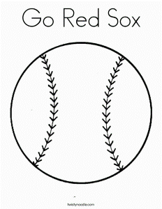 Red Sox Coloring Page