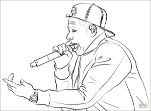 Jay Z Coloring Pages