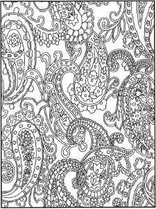 Paisley Coloring Pages For Adults for Pinterest
