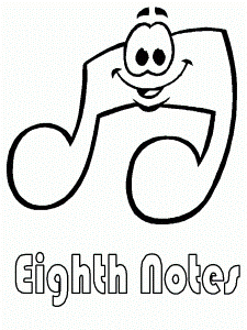 Choir Musical Notes Coloring Page - Coloring Pages For All Ages