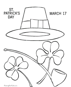 Shamrock coloring pages - 001