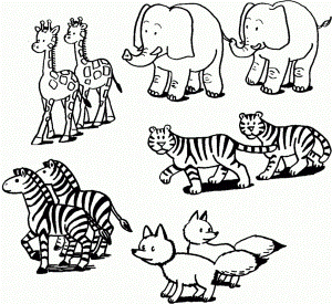 Free Printable Couple Of Animals Coloring Pages For Kids Diy Free ...