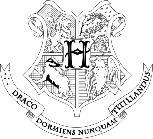 Hogwarts coat of arms coloring page