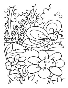 Spring time coloring pages | Download Free Spring time coloring
