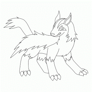 Picopted - Gallery: Pokemon poochyena coloring pages