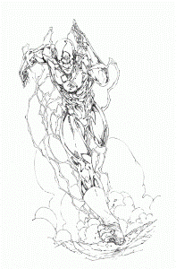 Reverse Flash Coloring Pages Sketch Coloring Page
