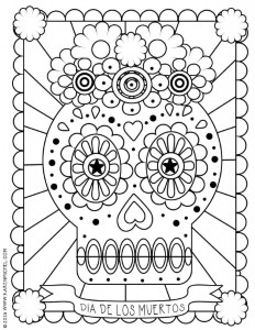 New Coloring Page: Coloring Pages , Day Of The Dead Girl Coloring ...