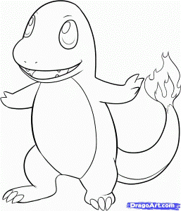 How to Draw Charmander, Step by Step, Pokemon Characters, Anime