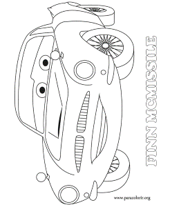 Cars Movie - Finn McMissile coloring page