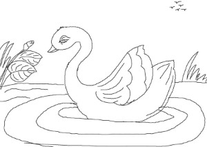 UGLY DUCKLING Colouring Pages