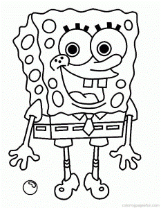 Coloring Page Spongebob Coloring Pages 4 Cartoons Spongebob