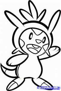 How to Draw Chespin, Pokemon X and Y, Step by Step, Pokemon