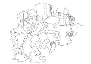Firefighter Coloring Pages - Free Coloring Pages For KidsFree