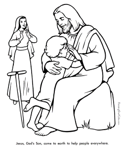 Childprintable Religious Coloring Pages