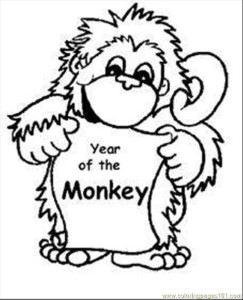Coloring Pages Aby Monkey Coloring Pages Med (Mammals > Monkey