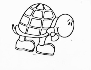 Coloring Book Turtle Clipartist Info Turtle Black White Line Art