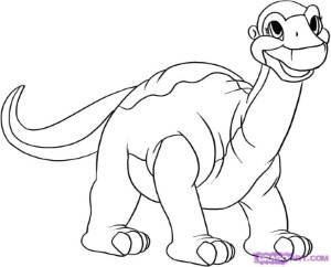 How to Draw Littlefoot, Step by Step, Movies, Pop Culture, FREE