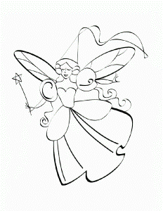 Coloring Page For Kids (Fairy Design)