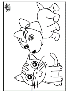 Coloring Pages Dogs And Cats - Free Printable Coloring Pages