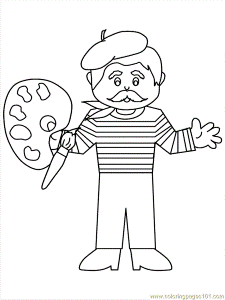 Coloring Pages Beretboy3 (Countries > France) - free printable