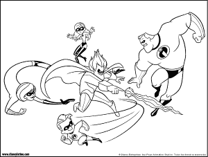 Incredibles Coloring Pages | Inspire Kids