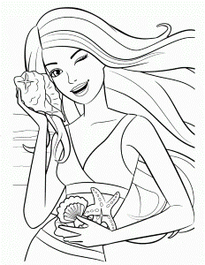 Cool Barbie Coloring Page For Kids Coloring Pages 266521 Cool