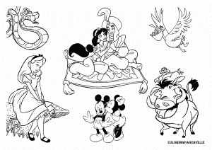 Snow White Coloring Page Disney Princess For Kids Kindergartenmind