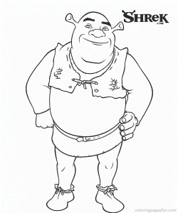 Shrek coloring pages – Easy Shrek for kids | coloring pages