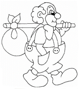 Clown Coloring Pages for Kids - Free Printable Clown Coloring