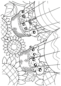 Cappy Hamtaro Coloring Page - Cartoon Coloring Pages on
