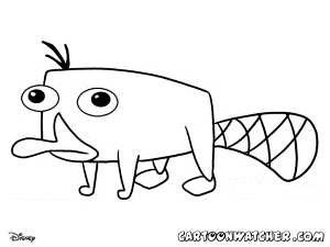 Perry The Platypus Coloring Pages - Free Coloring Pages For
