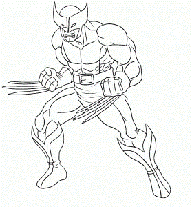 Download Coloring Pages For Kids Wolverine Angry Or Print Coloring