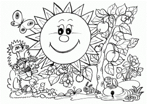 Coloring Pages Fabulous Springtime Coloring Pages Coloring Page