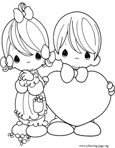 precious moments valentines day coloring page