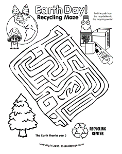 Earth Day Coloring Pages For Kids Free
