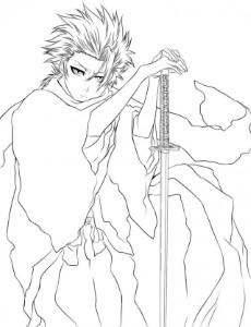 Bleach Coloring Pages How To Draw Bleach Toshiro Hitsugaya 200837