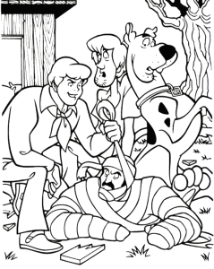 Scooby And Friends Solve A Mystery Coloring Pages - Scooby Doo