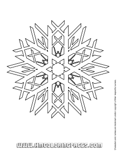 Snow Flake Coloring Page | Free Printable Coloring Pages