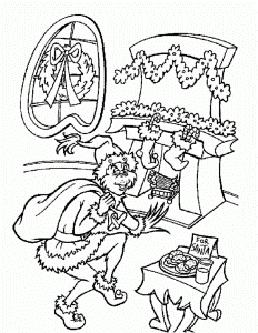Printing Grinch Stole Christmas Coloring Page Source Np Hd