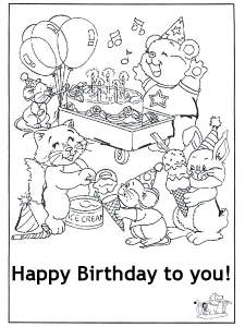Happy Birthday Cards Coloring Pages | Other | Kids Coloring Pages