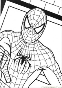 Coloring Pages Picture Of Spiderman (Cartoons > Spiderman) - free