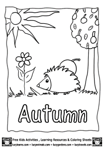Autumn Printable Coloring Pages