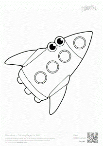 Rocket And Astronaut Coloring Pages