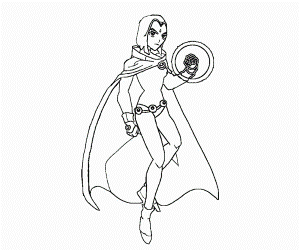 7 Raven Coloring Page
