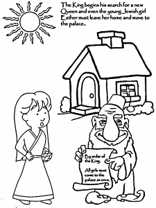 Coloring Page Place :: The Story of Esther