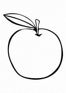 Apple Pictures To Color