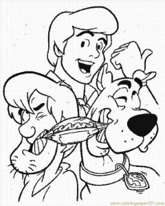 Coloring Pages G Pages Free Scooby Doo 1 Lrg (Cartoons > Scooby