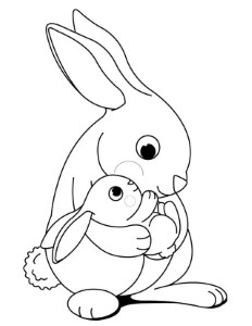 Coloring Pages Of Bunnies - Free Printable Coloring Pages | Free