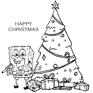 Spongebob Christmas Coloring Pages - Free Printable Coloring Pages